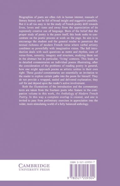 The Appreciation of Modern French Poetry (1850 1950)