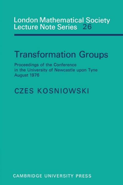 Transformation Groups
