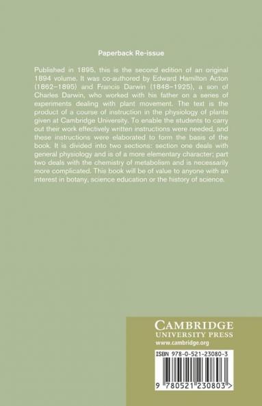 Practical Physiology of Plants