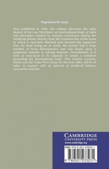 An Essay on the Early History of the Law Merchant