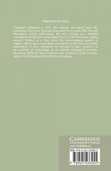 Primitive Christian Eschatology