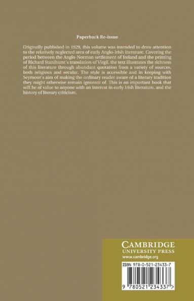 Anglo-Irish Literature