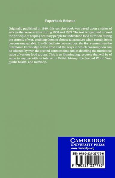 Nutrition and the War