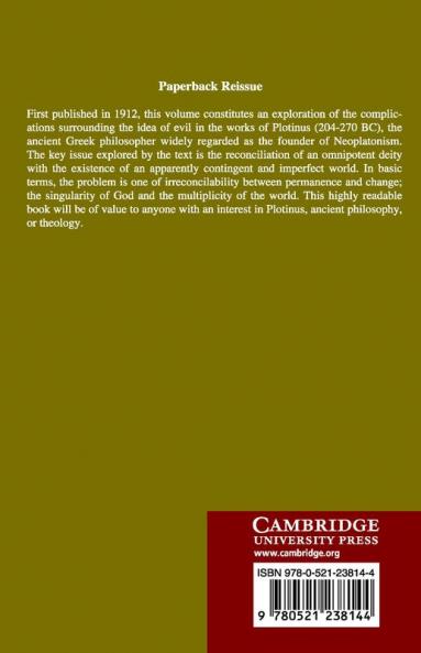 The Problem of Evil in Plotinus
