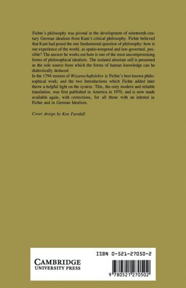 The Science of Knowledge