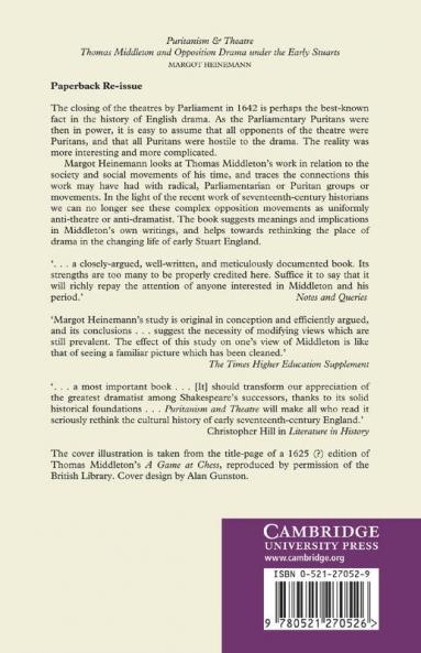 Puritanism and Theatre