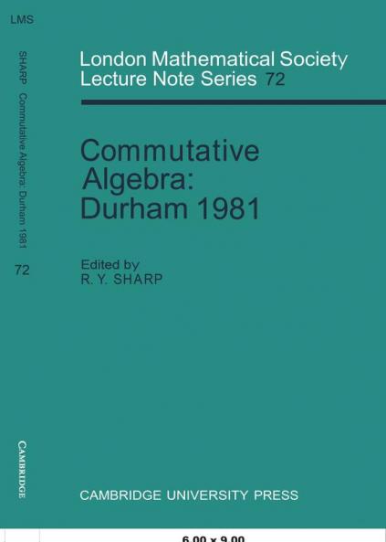 Commutative Algebra