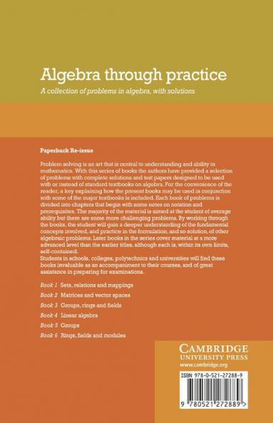 Algebra Through Practice
