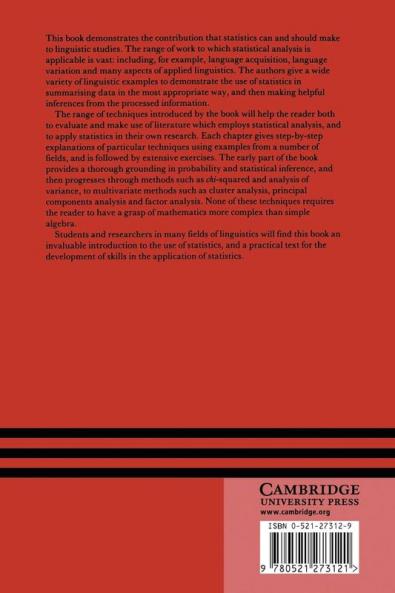 Statistics in Language Studies
