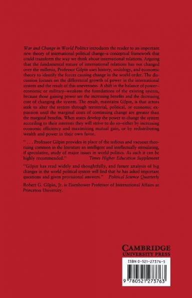 War and Change in World Politics