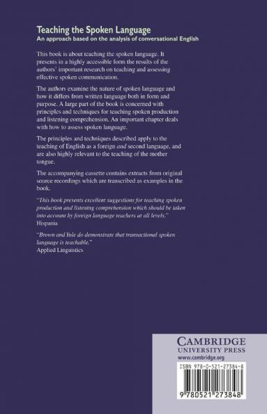 Teaching the Spoken Language