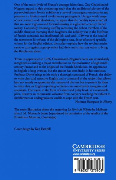 The French Nobility in the Eighteenth Century