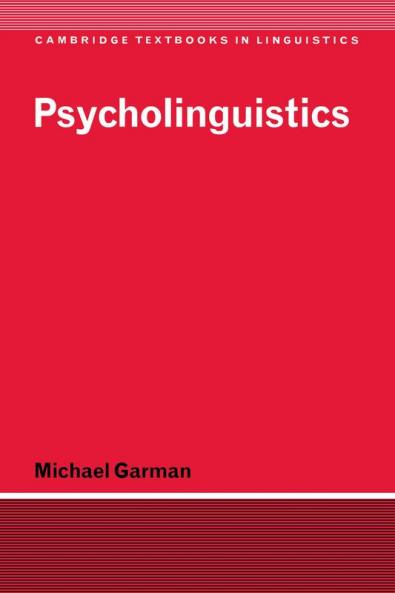 Psycholinguistics