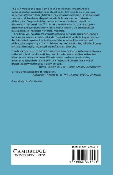 The Modes of Scepticism