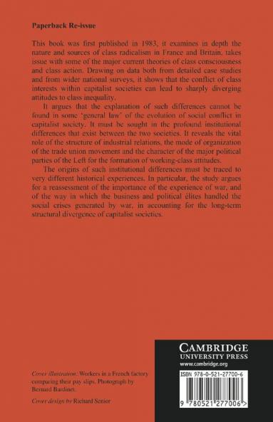 Social Inequality and Class Radicalism in France and Britain