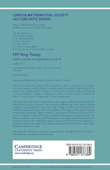 Fpf Ring Theory