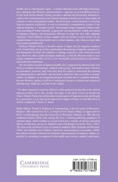Illness and Culture in Contemporary Japan