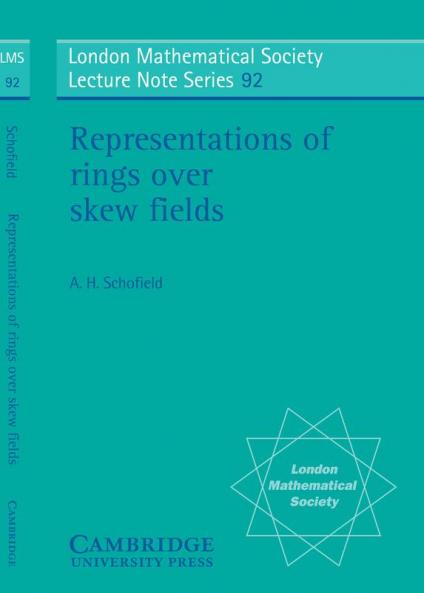 Representations of Rings Over Skew Fields