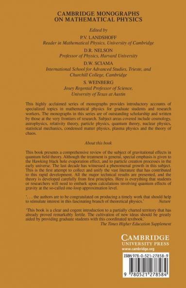 Quantum Fields in Curved Space