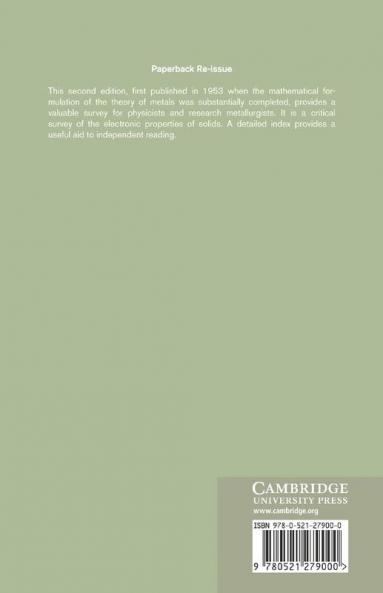 The Theory of Metals