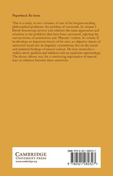 A Theory of Universals