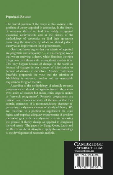 Method and Appraisal in Economics