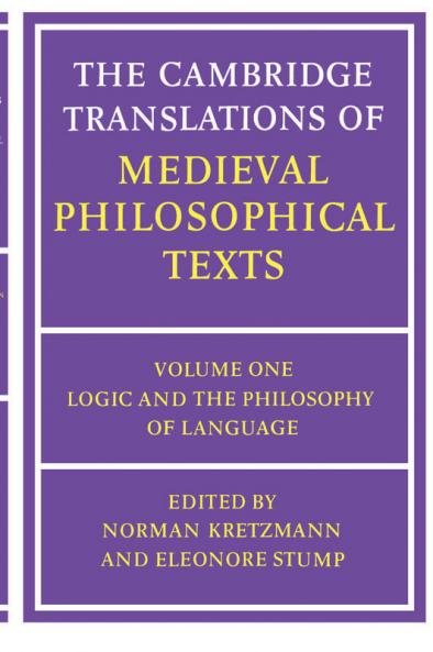 The Cambridge Translations of Medieval Philosophical Texts