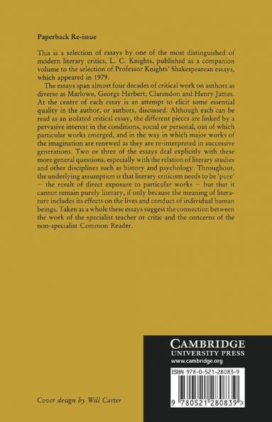 Selected Essays in Criticism