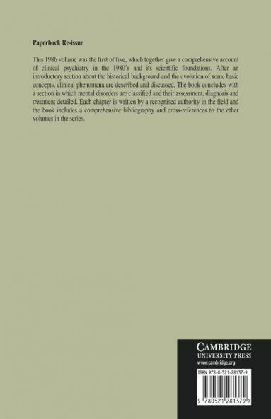 Handbook of Psychiatry