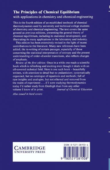 The Principles of Chemical Equilibrium