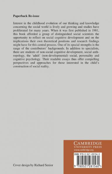 Social Cognitive Development