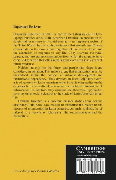 Latin American Urbanization