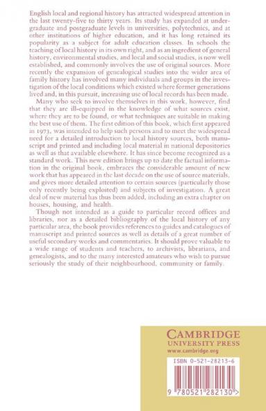 Sources for English Local History