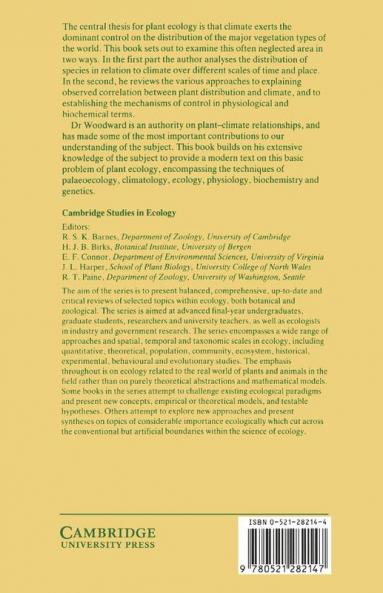 Climate and Plant Distribution
