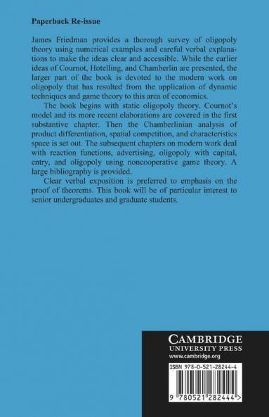 Oligopoly Theory