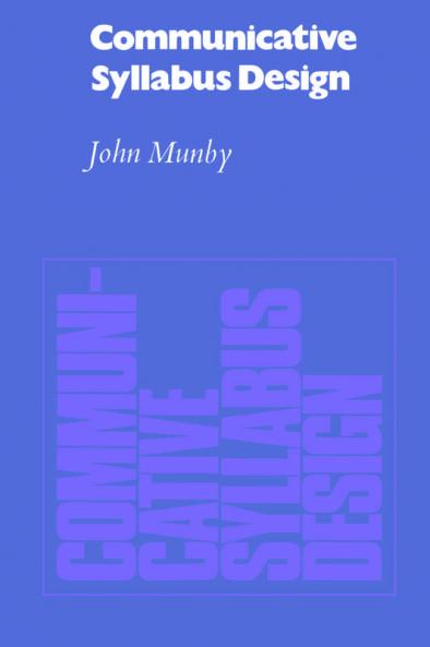 Communicative Syllabus Design