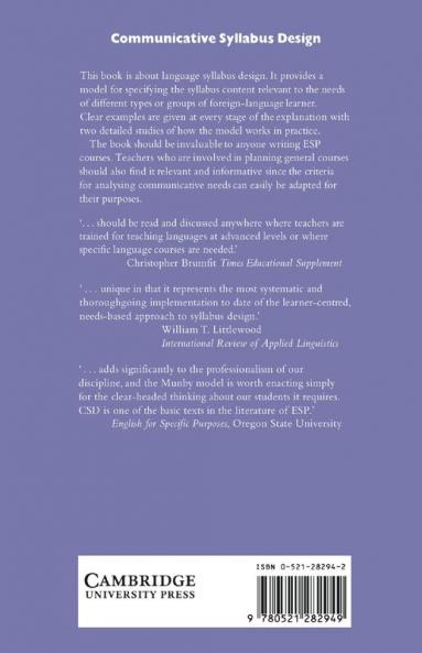 Communicative Syllabus Design