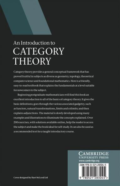 An Introduction to Category Theory