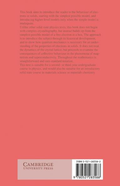 Introduction to the Physics of Electrons in Solids
