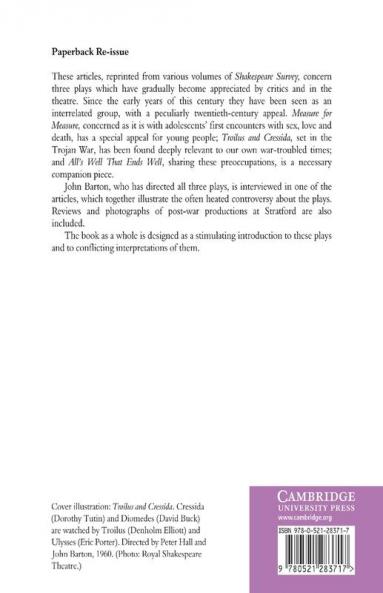 Aspects of Shakespeare's 'Problem Plays'