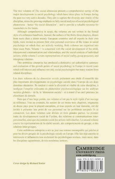 The Social Dimension