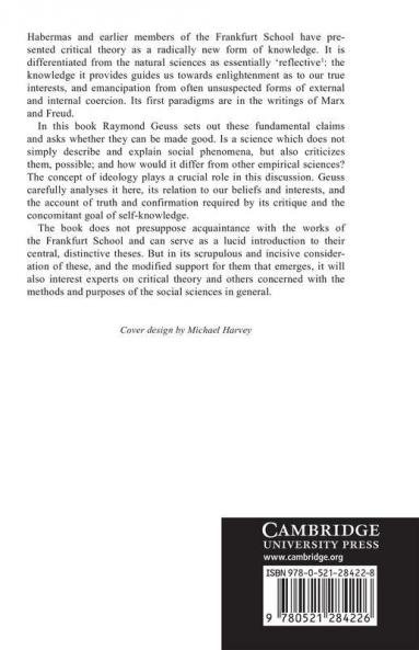 The Idea of a Critical Theory