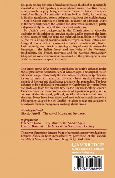 Music of the Middle Ages I