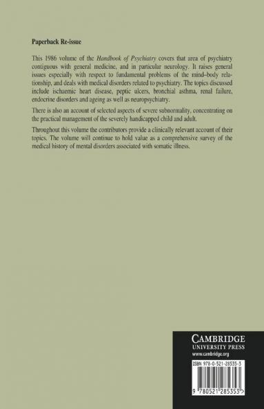 Handbook of Psychiatry