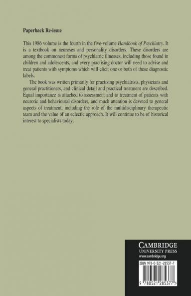 Handbook of Psychiatry