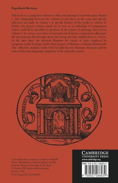 Music and Patronage in Sixteenth-Century Mantua