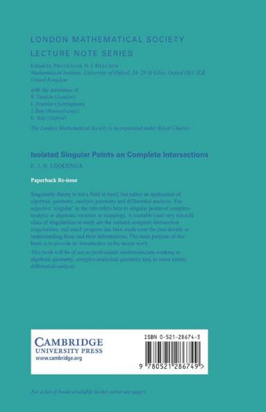 Isolated Singular Points on Complete Intersections