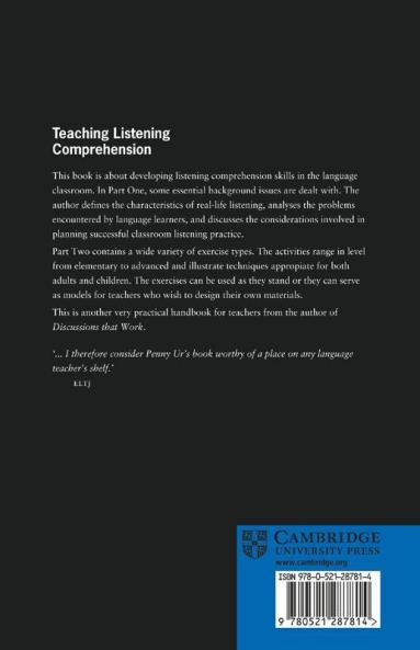 Teaching Listening Comprehension