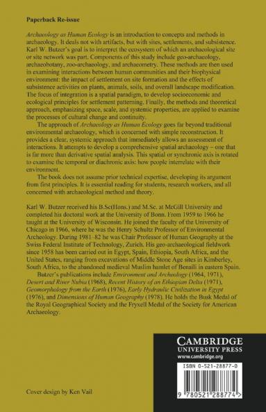 Archaeology as Human Ecology