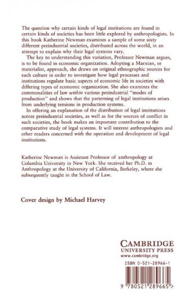 Law and Economic Organization
